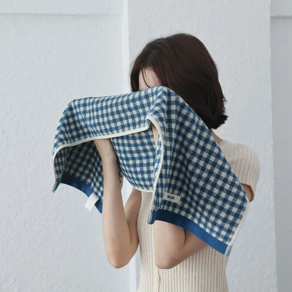 Autumn Winter Striped Bath Towel Cotton Plush Washed Washcloth Worsted Soft Absorbent Bathroom Towels for Man Women Dropshipping